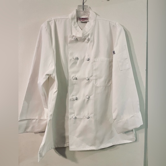 Chef Uncommon Thread Knot 10 Button Chef Coat Sz L - Picture 1 of 8